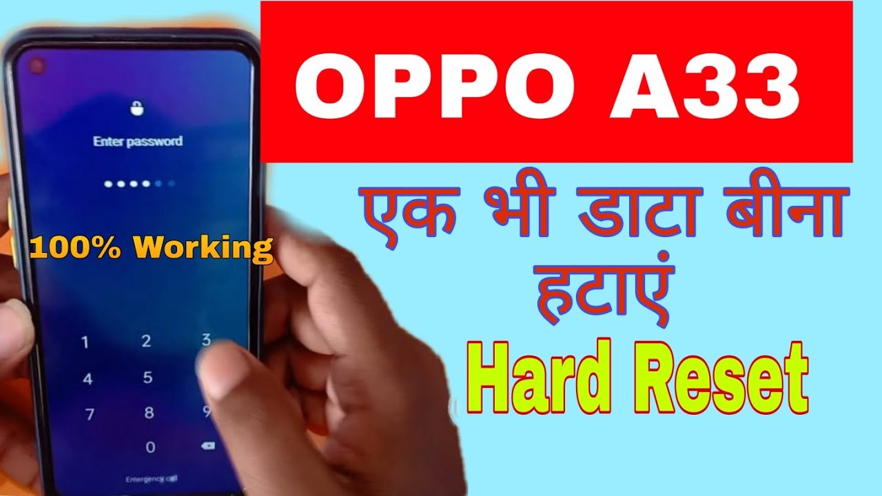 OPPO A33 unlock pattern lock | Hard Reset Erase data | OPPO A33 Factory ...