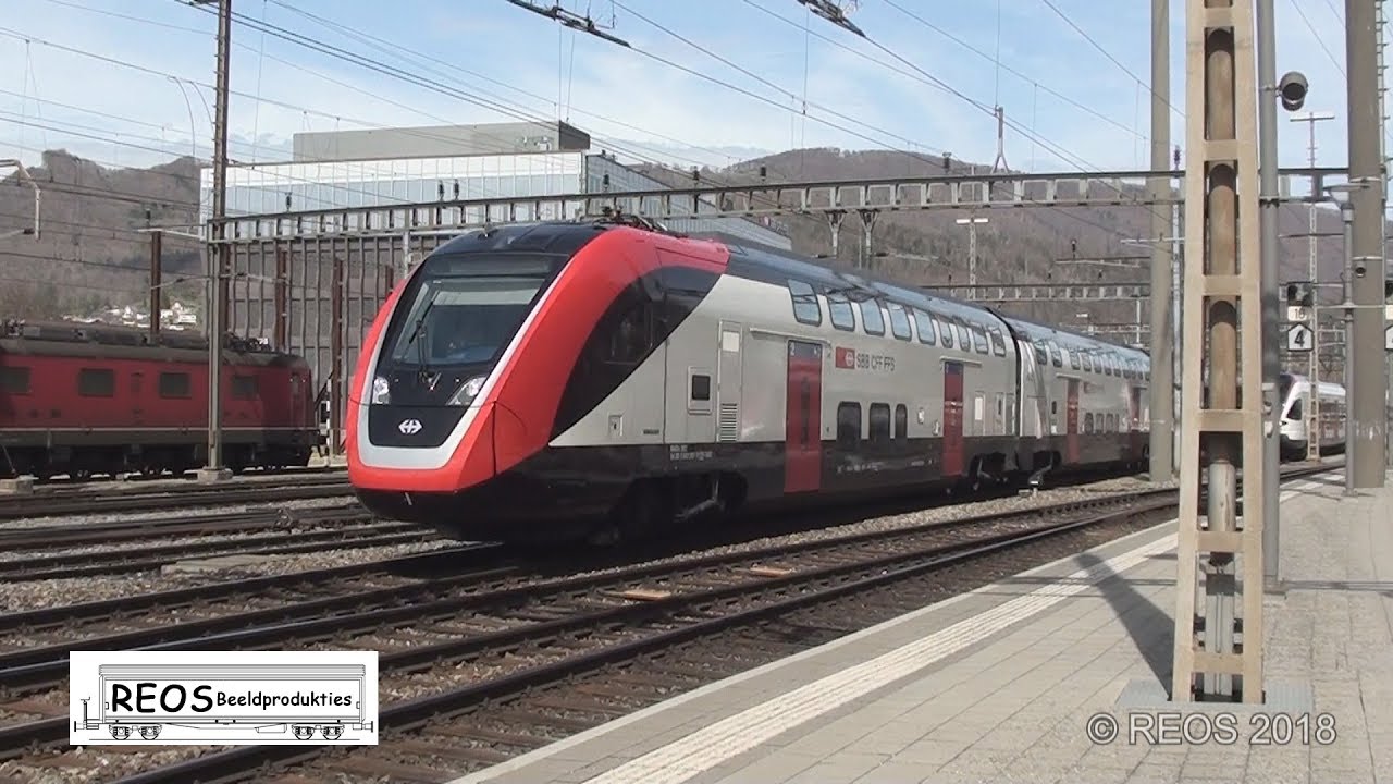2018-04 [HD[ Bahnhof Olten on the platform 3 of 3, Twindexx, ICE I, local freights and many more!