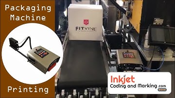 Packaging Machine - Printing on Wine Bottle Box Coding