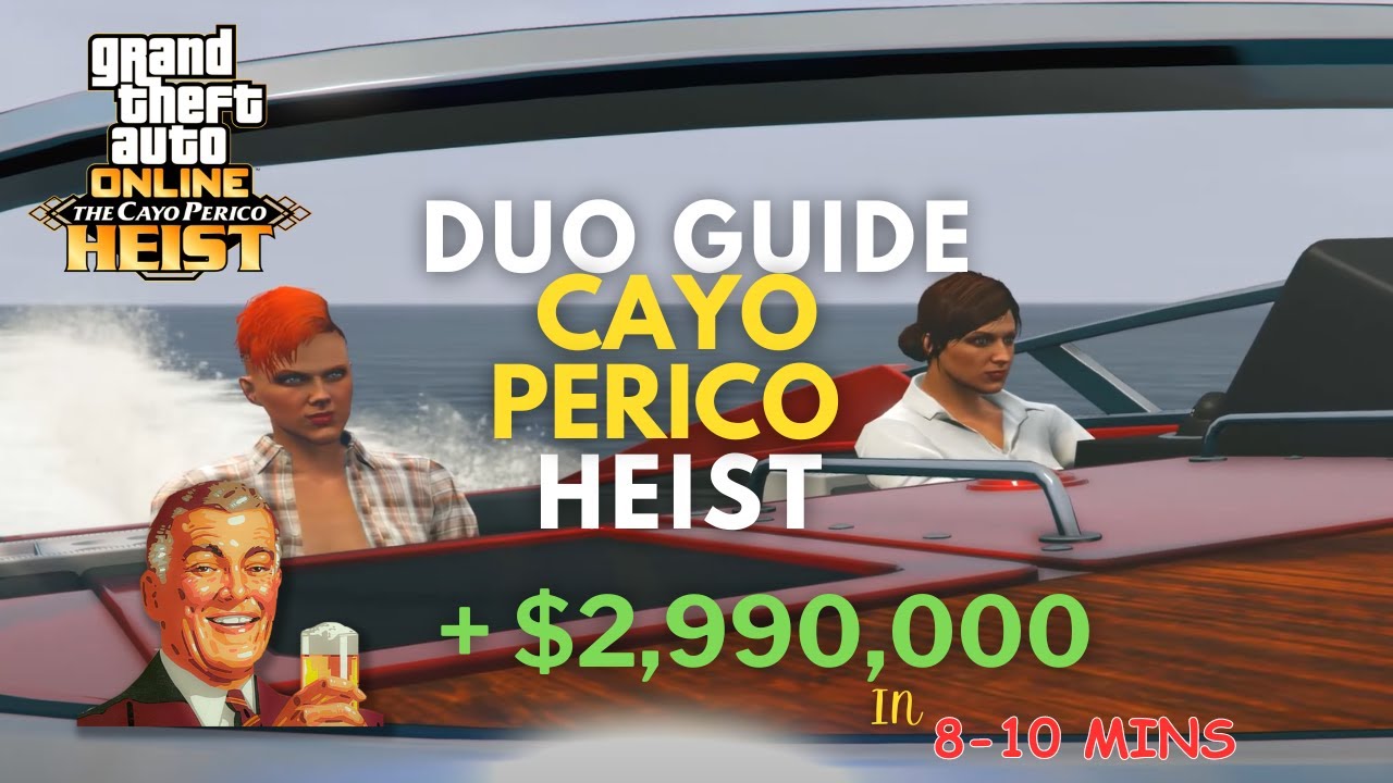 Cayo Perico Heist DUO Elite Challenge, HARD MODE , Full Stealth Guide