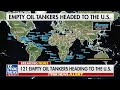 A ship tracking firm reports that 121 empty oil tankers are heading toward United States to load oil