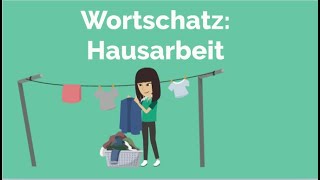 Learn German: Household Chores Vocabulary; Spring Cleaning A1 A2 B1, with Quiz; cleaning, tidying up