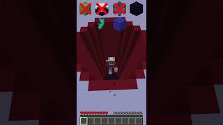 Minecraft Fall Damage Test 😱  #shorts #minecraft #jump #falldamage
