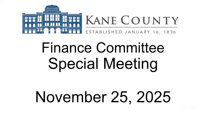 KC Finance Committee Special Meeting November 25 2025
