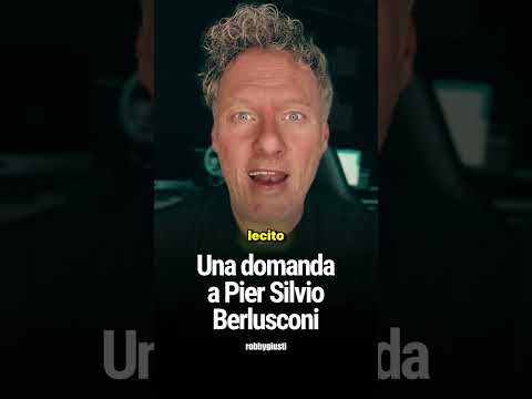 Video Robby Giusti - Una domanda a Pier Silvio Berlusconi sul caso Corona-Signorini