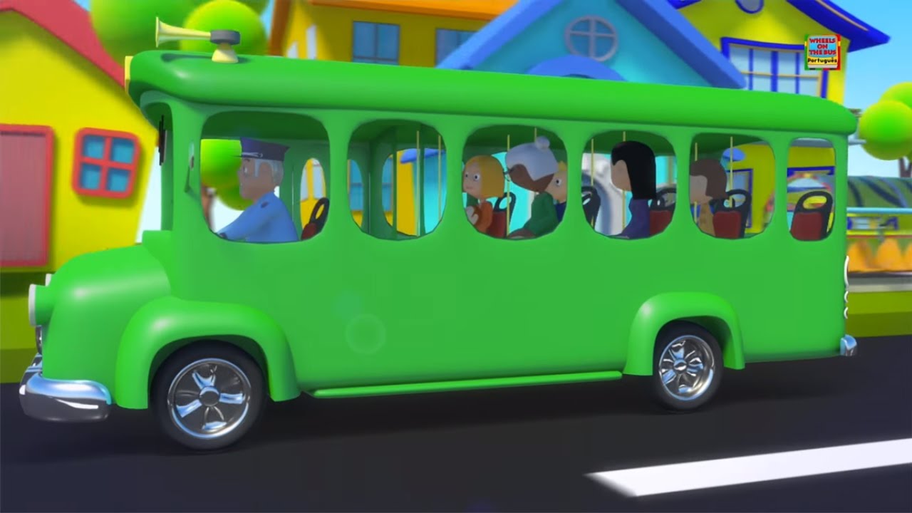 Rodas no ônibus | Rimas para bebês | Canção infantil | Preschool Nursery Rhymes | Wheels on the Bus
