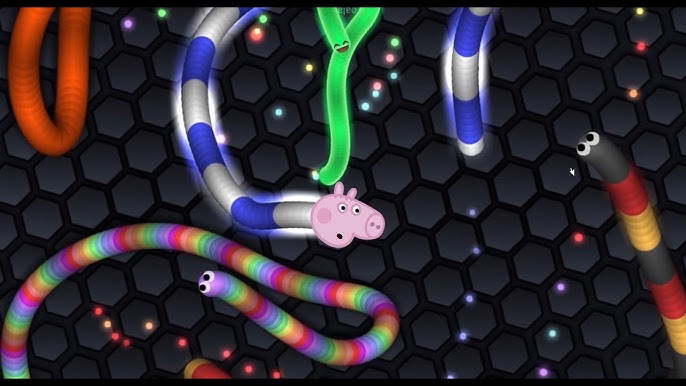 George Pig joga Slither.io - jogo da cobrinha - rumo ao ranking