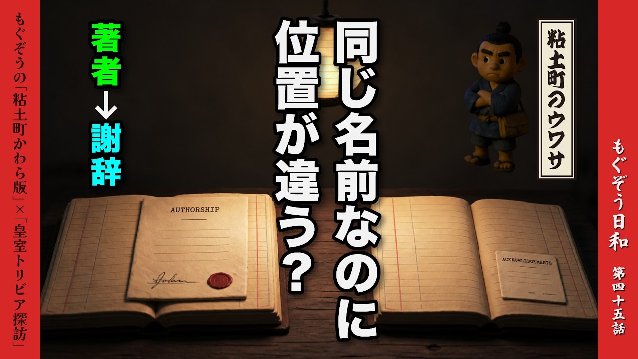 今回は謝辞に名前？──とんぼ帳面の違和感