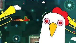 The Chicken Dance in Geometry Dash???