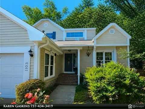 1103 Woodsmans Court, Chesapeake, VA home video tour