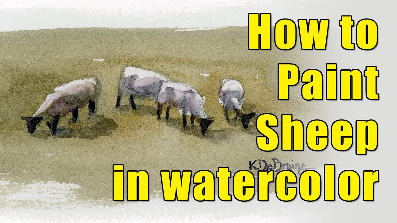 How to Paint Sheep [Landscape Painting Skills] Four Easy Steps