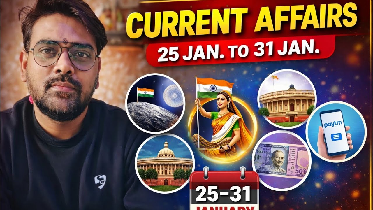 Current Affairs 25 January to 31 January 2026