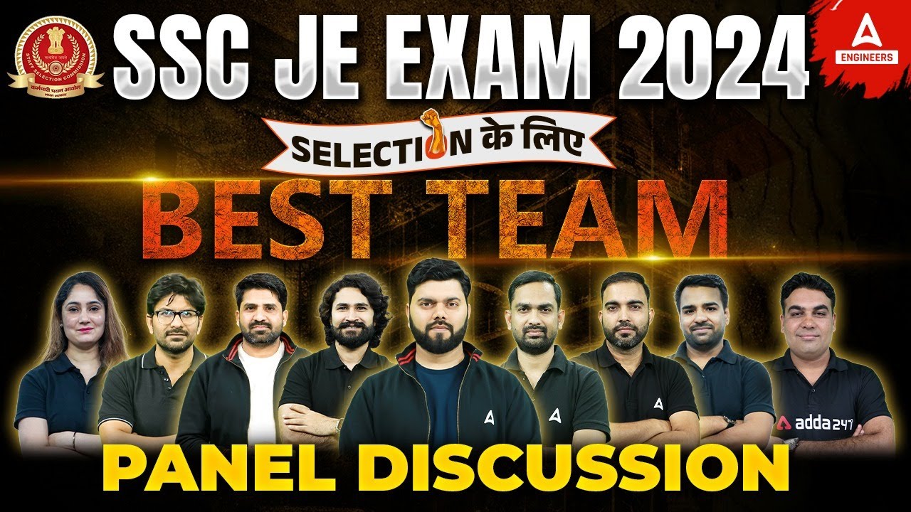 SSC JE Notification 2024 | SSC JE 2024 Best Team | Panel Discussion ...