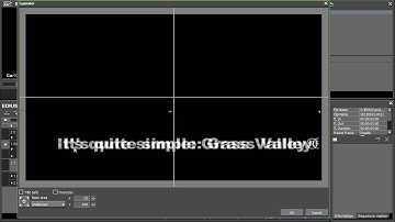 Grass Valley EDIUS Pro - 12) Animated title example