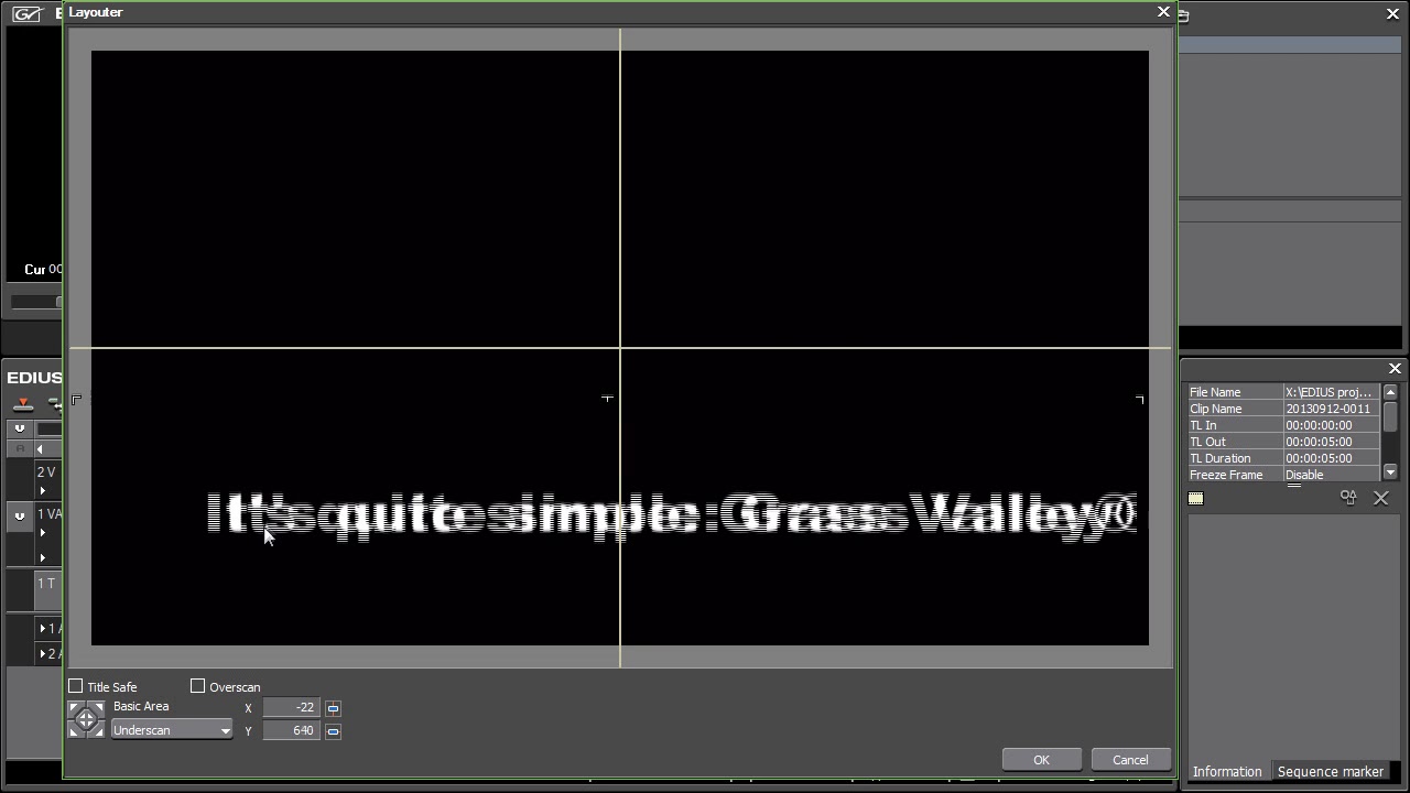 Grass Valley EDIUS Pro - 12) Animated title example