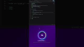 Ultimate 3D Loading Screen Animation | HTML CSS JavaScript | VS Code #shorts
