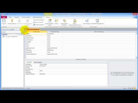 Access im Büro einsetzen Part 8 Tabelle für ausgereiftere Datenbank erstellen