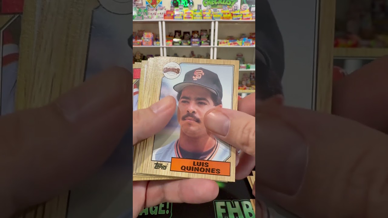 Набор виолончелей Topps Baseball 1987 года 