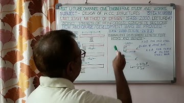 Design of RCC section with bond stress.