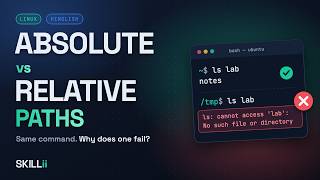 Absolute vs Relative Paths in Linux — . and .., and the Working Directory (Hinglish)