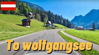 Driving from gosau Austria to Wolfgangsee