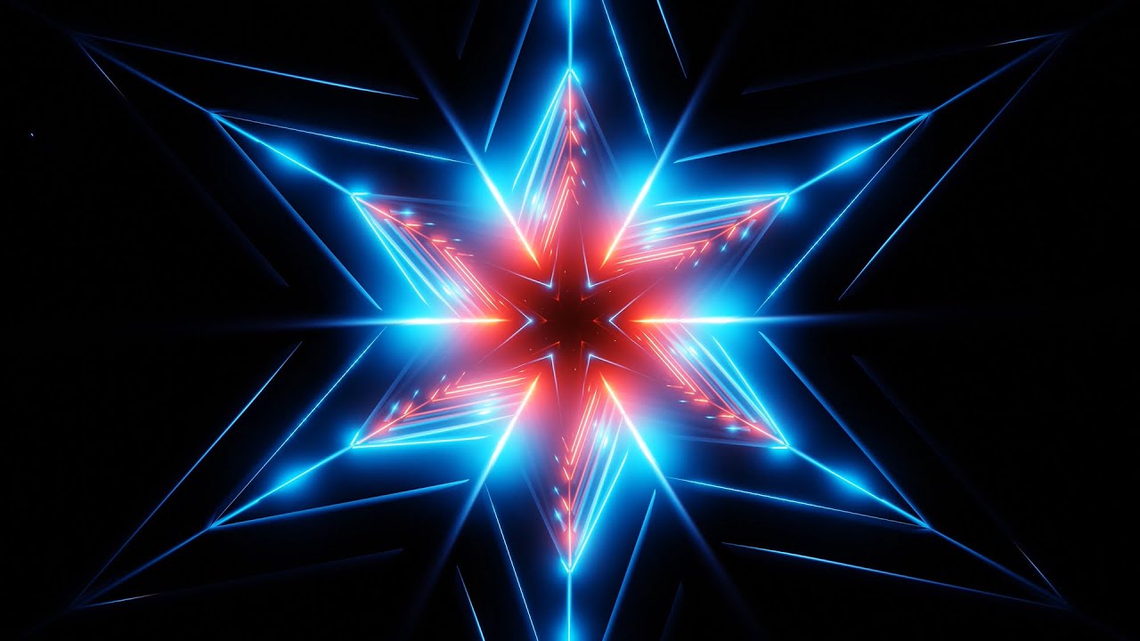 Led Lighting Glow In Dark Abstract Vj Loop Video | 4K Video | No Copyright Motion Background Video