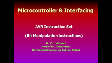 AVR Microcontroller Instruction set (Bit manipulation instructions)