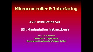 AVR Microcontroller Instruction set (Bit manipulation instructions)
