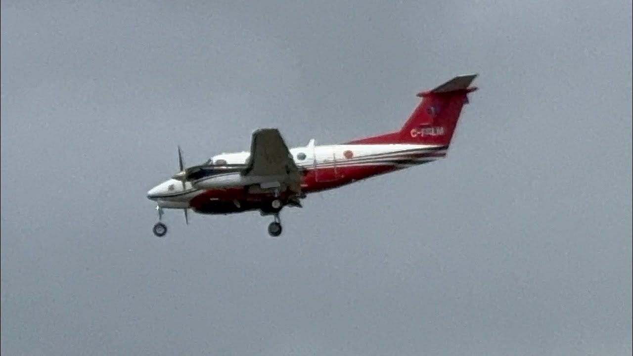PAL Aerospace Beech B200 Super King Air Landing at St. John's International Airport (YYT/CYYT)