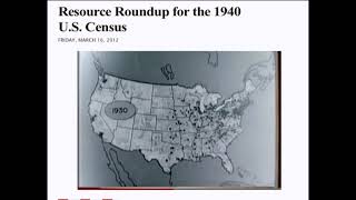 1940 Resource Roundup for the U. S. Census - Introduction