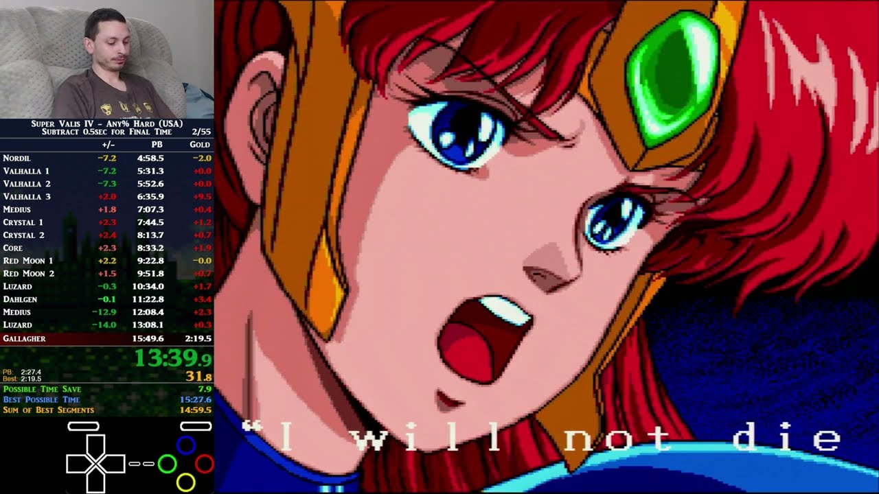 Super Valis IV: USA Hard Speedrun in 