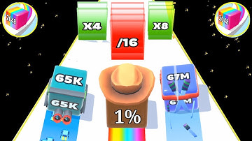 Satisfying Mobile Game New Video Jelly Run 2048 - 2048 ball run gameplay walkthrough part 5