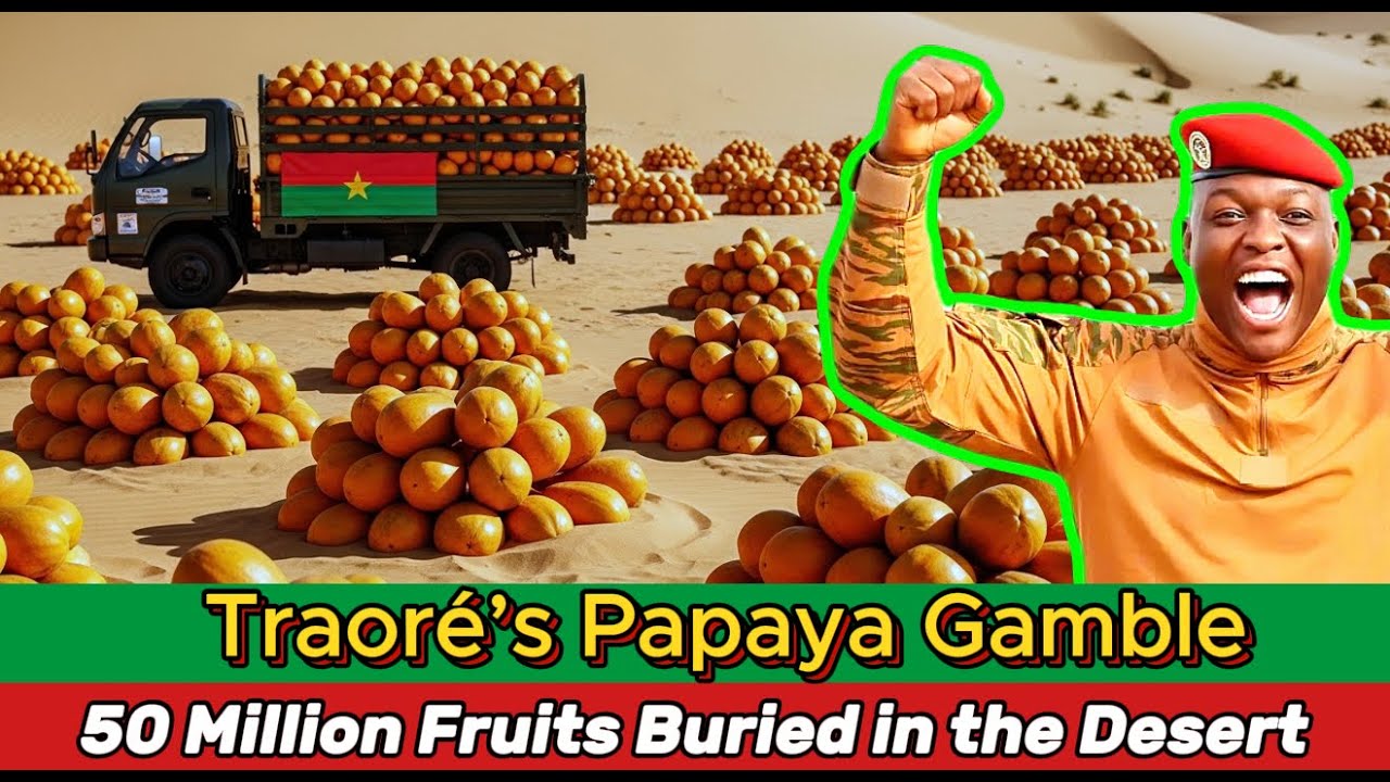 Ibrahim Traoré’s Papaya Gamble: 50 Million Fruits Buried in the Desert