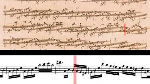 BWV 1013 - Partita in A Minor for Solo Flute (Scrolling)