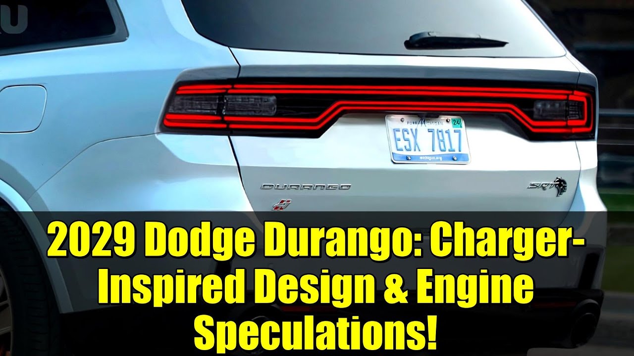 2029 Dodge Durango: Charger-Inspired Design & Engine Speculations!