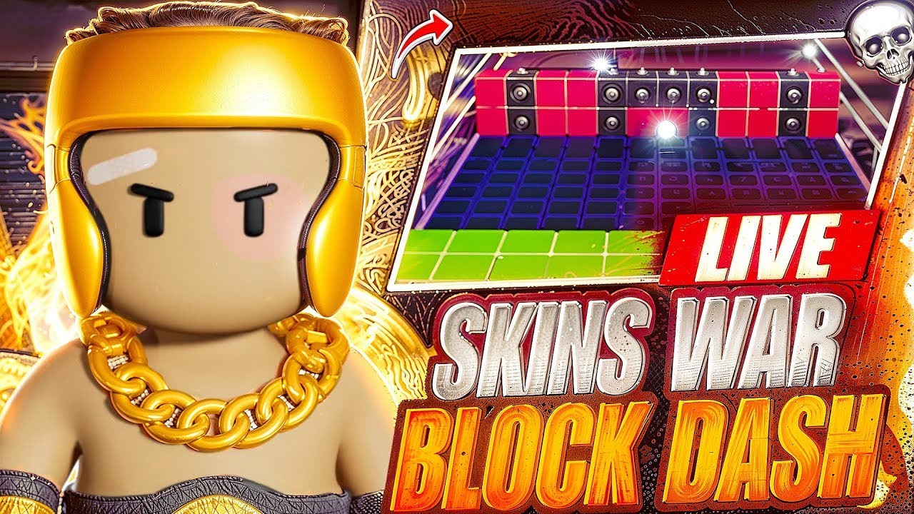 STUMBLE GUYS LIVE| UNLIMITED BLOCK DASH TEAM 😍 INW SERVER 😍 