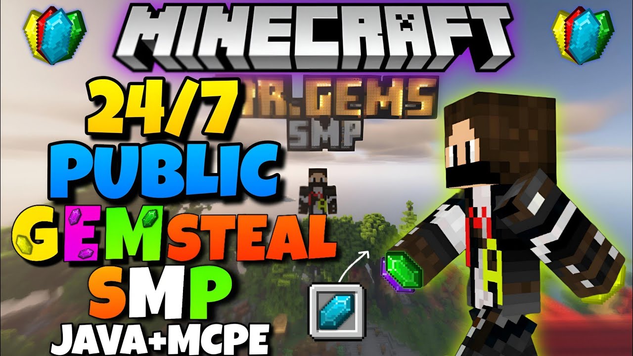 Best New Public Gemsteal Smp | Public Gem Steal Smp For Mcpe + Java ...