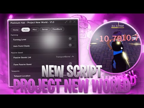 [BEST🔥] Project New World Script Hack - Farm Levels | Auto Quests | Fruit Sniper | *PASTEBIN 2022*