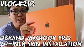 Vlog#218 dbrand MacBook Pro 16-inch Skin Installation