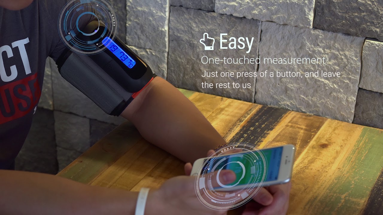 MobileHealth Wireless Bluetooth Blood Pressure Monitor YouTube