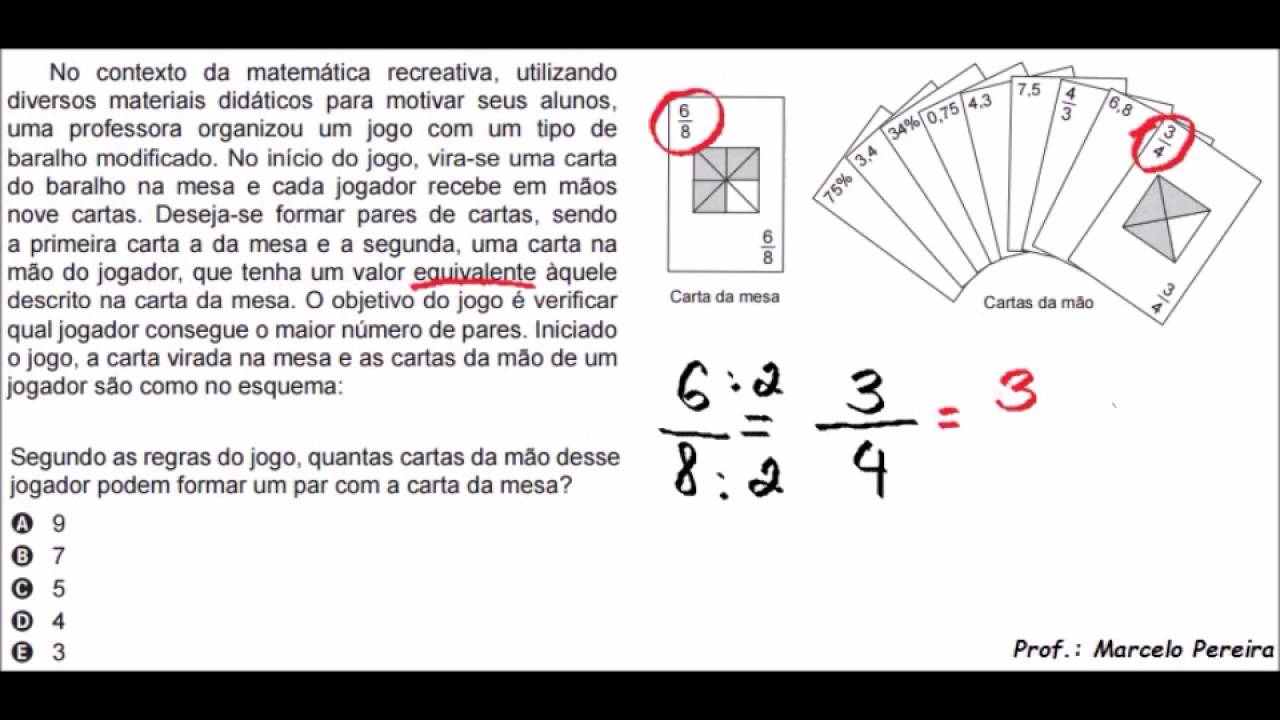 Questão De Fração Enem - RETOEDU