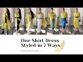 HOW TO STYLE ONE SHIRT DRESS IN 7 WAYS!!! | FASHION OVER 40 | Style With Ishi