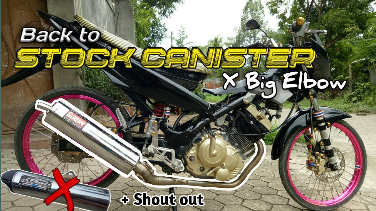 Apido big elbow ft. Stock canister Installation Raider 150