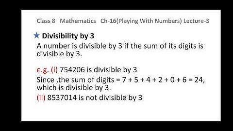 Class 8, Mathematics,Ch - 16 (Playing With Numbers) Lecture 3 + H W Solution of Lecture 2