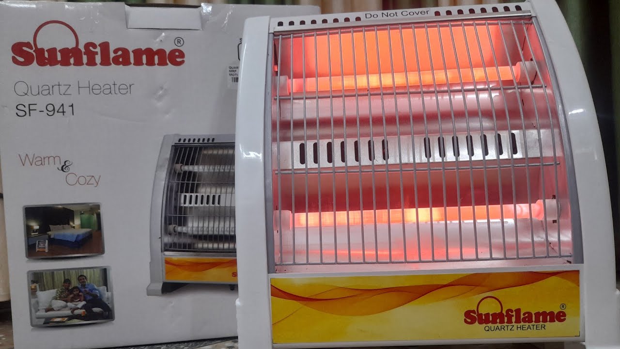 sunflame heater#sunflame quartz heater and review - YouTube