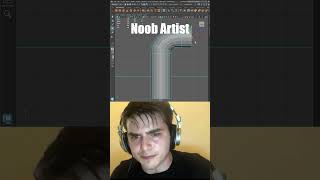 Noob vs Pro Artist 3D : Maya Bridge Tool to Model Bent Pipe in Maya 2025 #maya2025 #maya