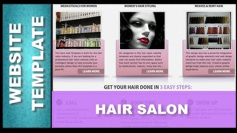 Website Design Templates: Hair Salon