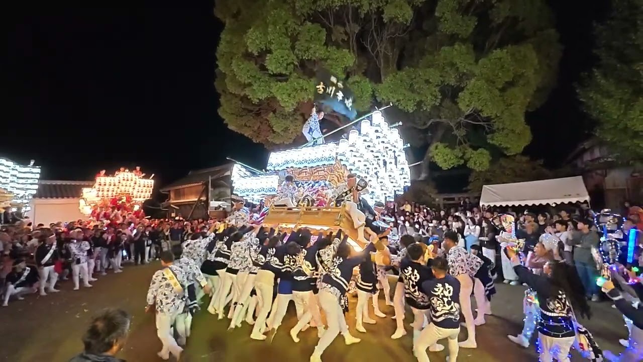 【HD高画質】横しゃくりの限界 神山 だんじり 中村神社 でんでん 1 南河内だんじり祭 建水分神社 令和7年 2025年‎10月‎18日