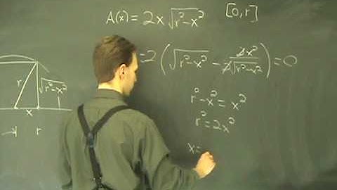 Optimization: Rectangle inscribed in a semicircle