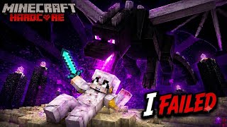I Challenged Myself to Defeat the ENDER DRAGON but Minecraft HARDCORE MODE! 😱🔥 | PE